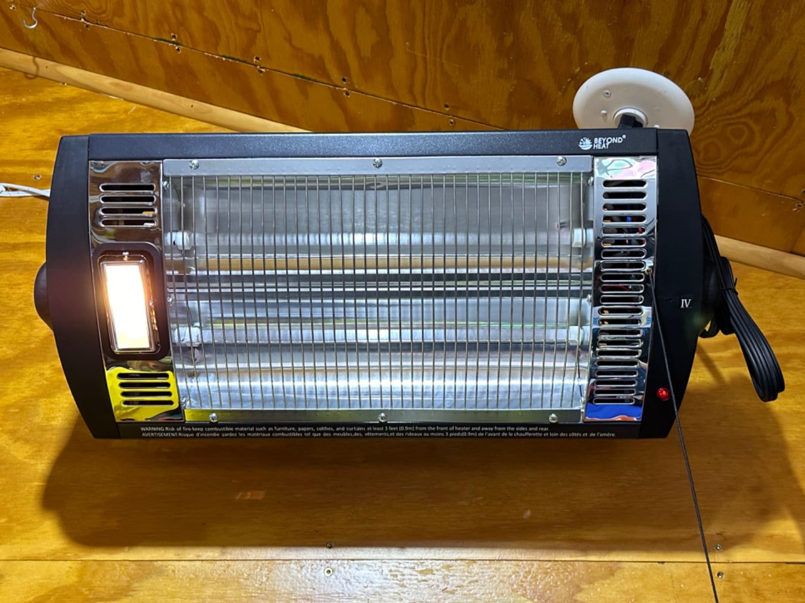 BEYOND HEAT Electric Garage Heater 120V, 1500W Radiant Space Heater, 1-Pack customer photo 2