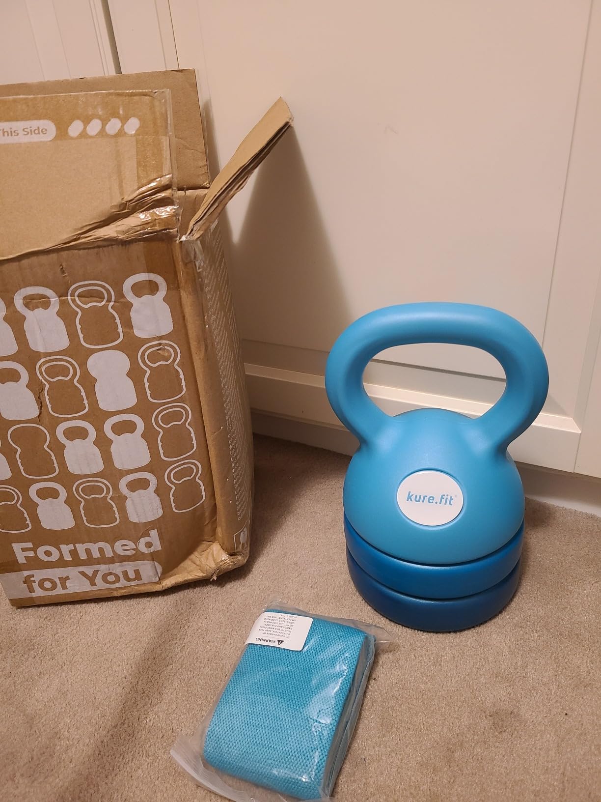 Adjustable Kettlebell for Women | 5LB, 8LB, 12LB | Home Strength Training customer photo 1