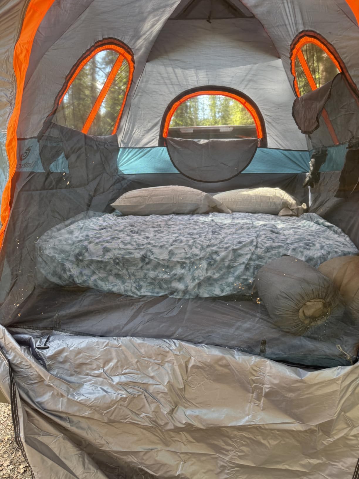 Umbrauto Truck Bed Tent with Awning: 5.5-5.8FT PU3000mm Waterproof Tailgate Pickup Truck Tents, Easy Set-up for 2 Person, Fits Full Size Short Bed, Chevy, Dodge, Ford, GMC, Green customer photo 2