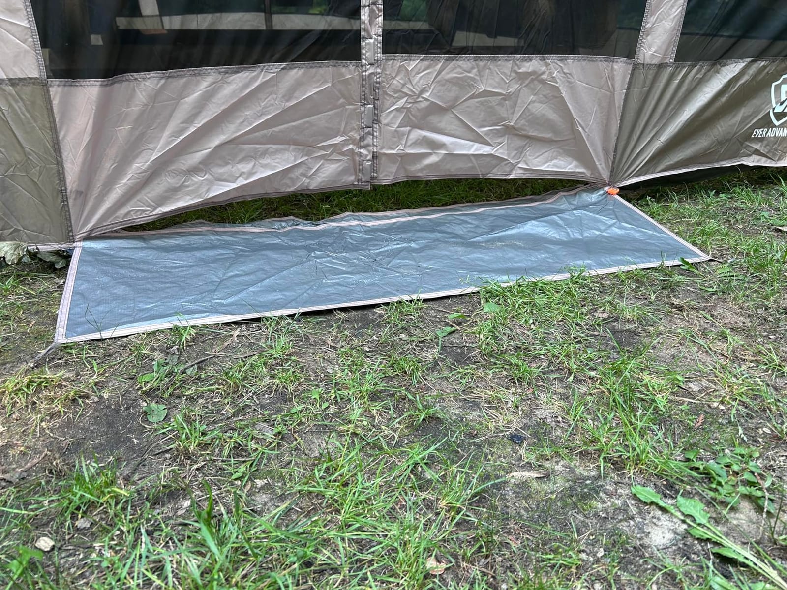 EVER ADVANCED Magnetic Screen House Room 11x9ft, Hands-Free Entry,Screenhouse with Sun Protection for Camping&Picnic, 11x9ftCamping Tent Canopy Shelter with Mesh, Brown customer photo 1