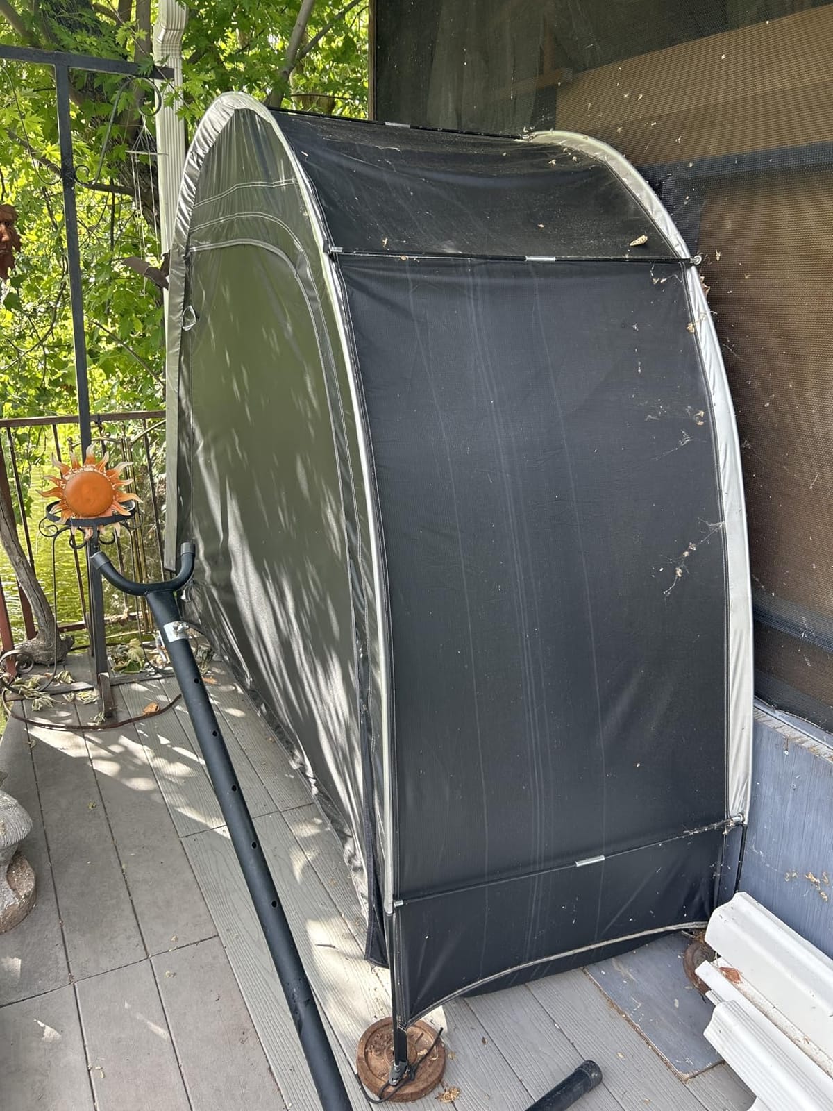 Bike Storage Tent, PU5000 Waterproof Outdoor Shed for 2 Bikes customer photo 1