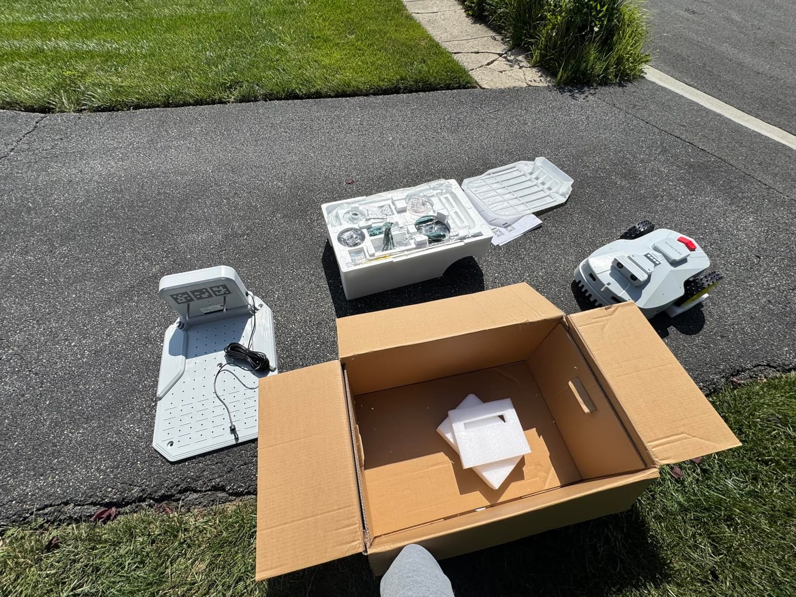 Robot Lawn Mower — 1.5 Acre Ultra Quiet Self Charging Robot Mower, Up to 4 inches Cutting Height, Robotic Lawn Mowers with RTK+4 Eye Vision, Mapping and Anti Theft tech, APP Control customer photo 2