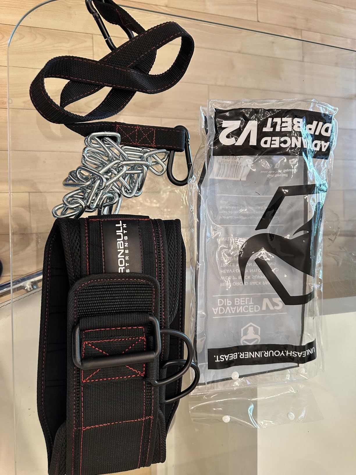 Advanced Dip Belt V2 – Heavy-Duty Weighted Belt with Reinforced Back, Chain & Nylon Strap – 3-Point Anchor D-Rings for Dips, Pull-Ups, Squats & More customer photo 2