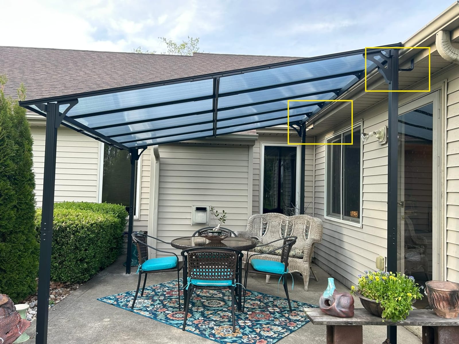 Airwire 10x14 FT Lean to Gazebo with Aluminum Frame customer photo 2