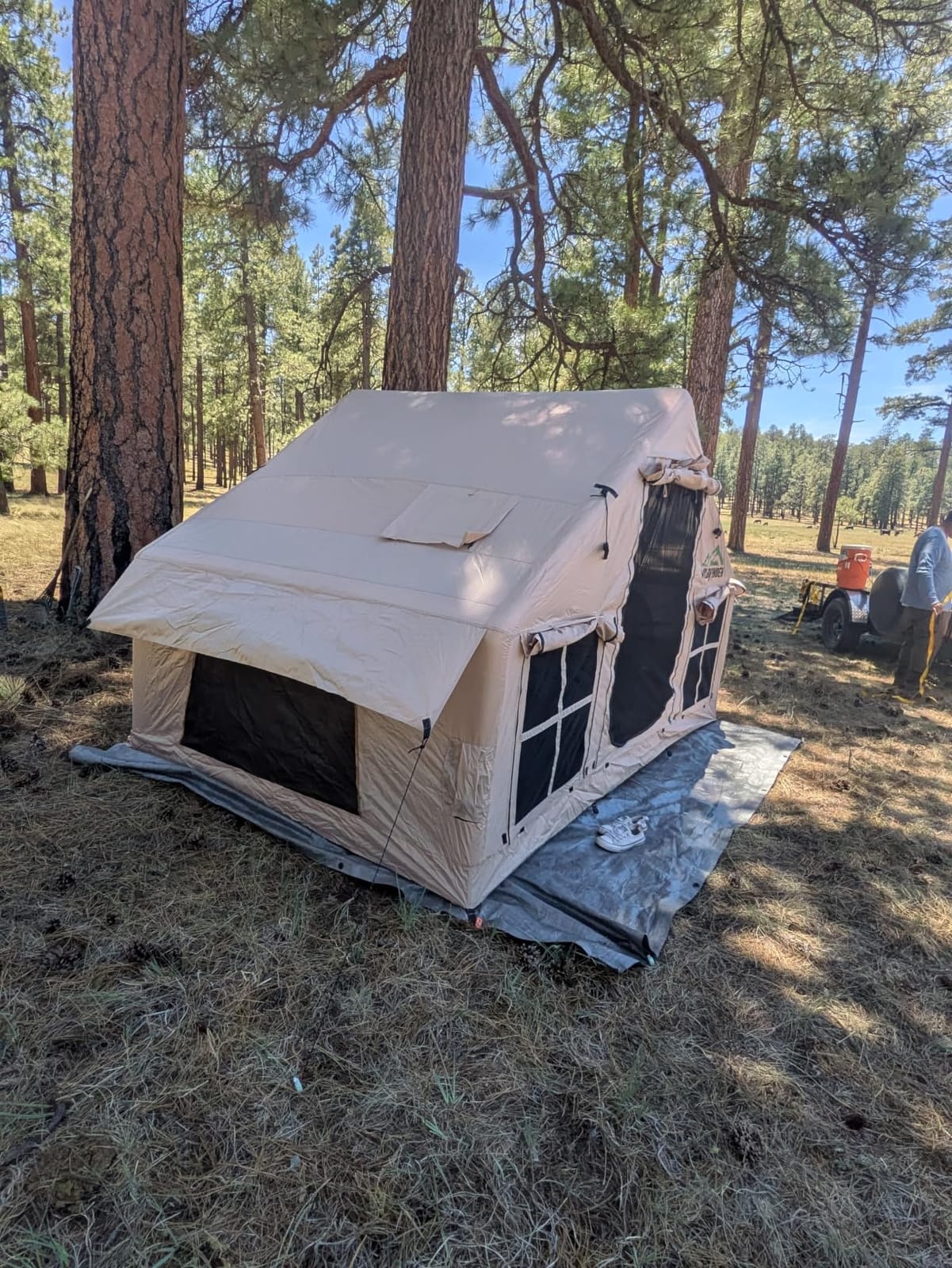 Inflatable Tent with Skylight & Stove Jack,Blow Up Tents, Hot Tent customer photo 1