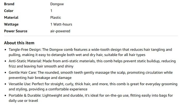 Dongxw Cordless Hot Brush - Travel Portable Hair Straightener Brush, 4 Temperatures | Fast Heating, Anti-Scald, and Anti-Frizz, Cordless Straightener Tool for Travel, Date, Work - Classic Black customer photo 2