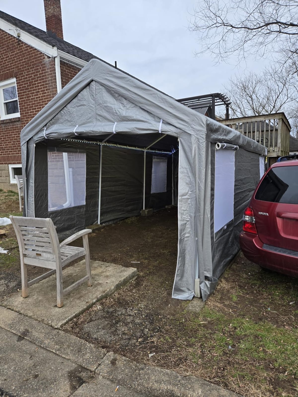 COBIZI Carport Canopy 12x20 Heavy Duty Portable Garage customer photo 2