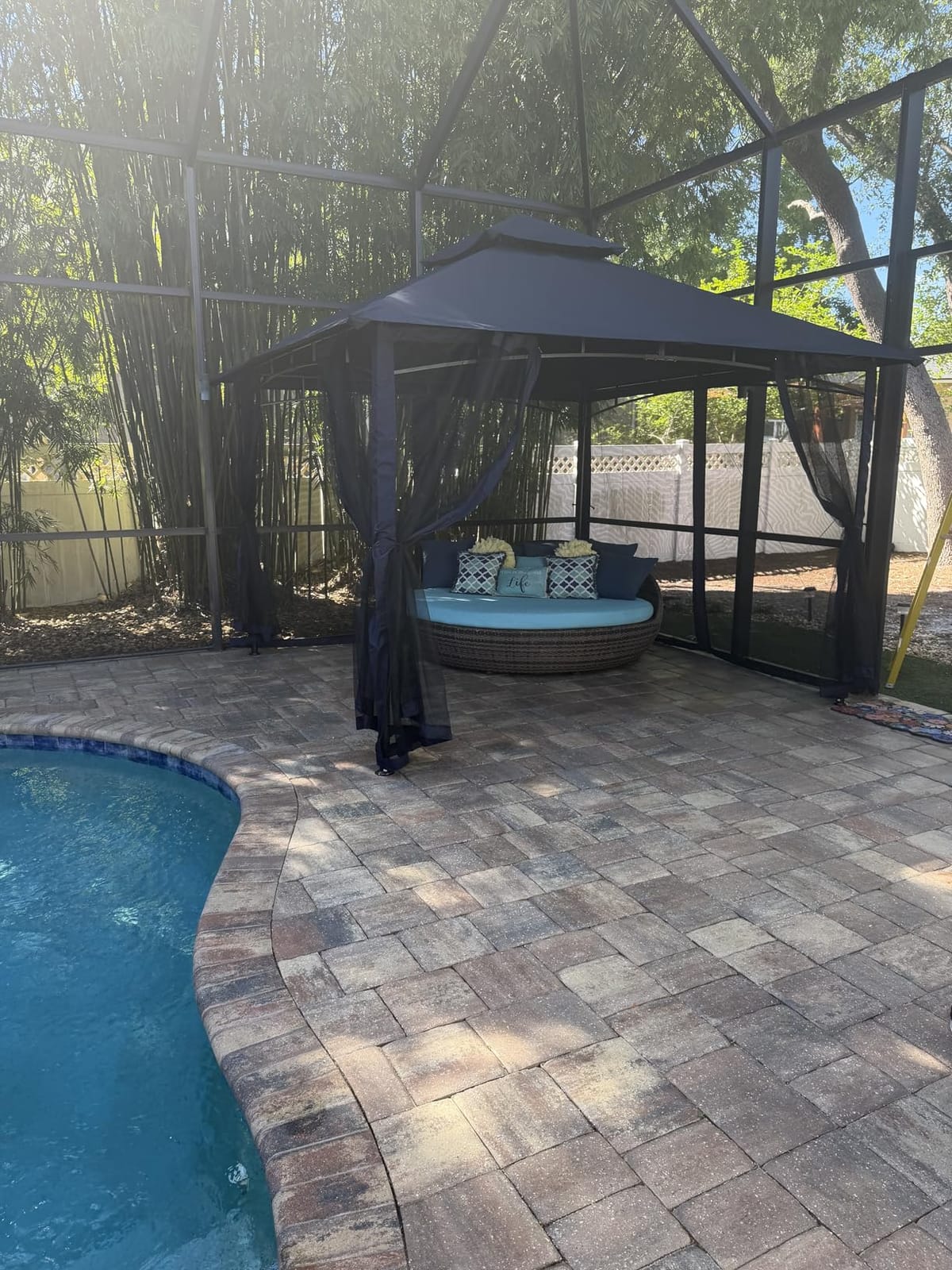 MASTERCANOPY 11x11 ft Heavy Duty Patio Gazebo with Netting Walls, Black customer photo 1