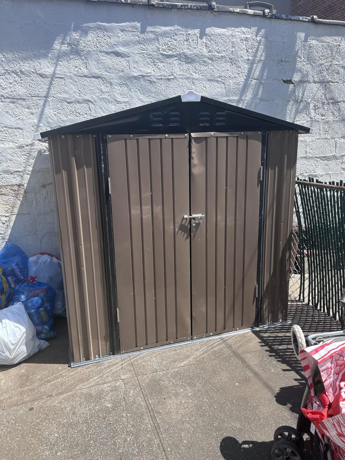 Patiowell 8x6 FT Outdoor Storage Shed with Floor Frame, Metal Garden Sheds customer photo 1