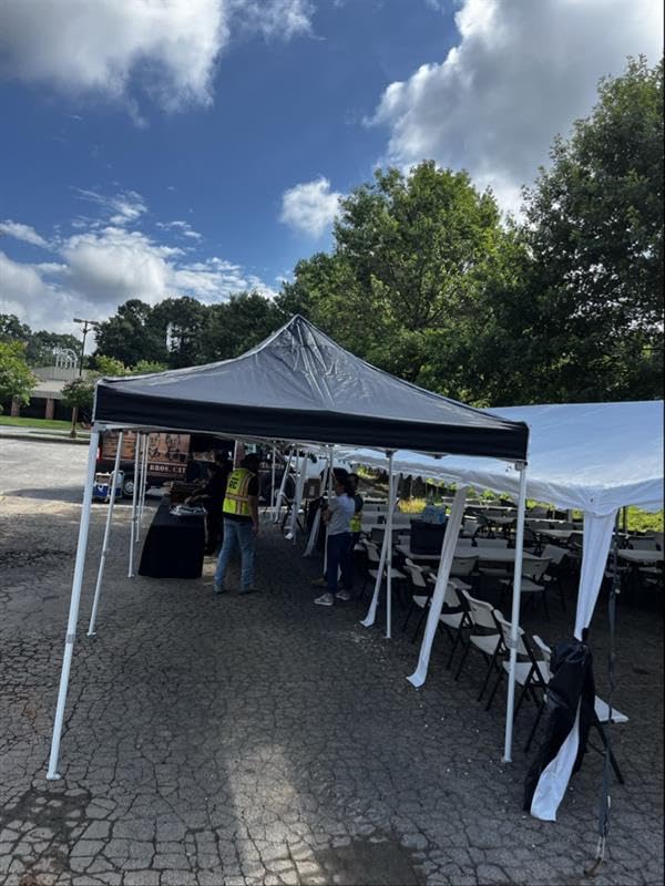 Hoteel 10x20 Pop Up Canopy Tent, Heavy Duty Upgraded Hexagonal Steel Frame customer photo 2