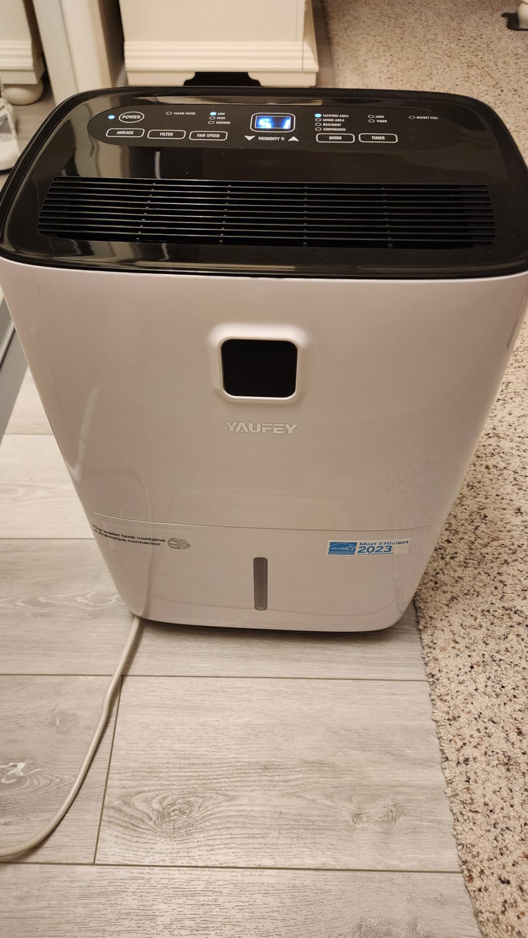 Yaufey 150 Pint Dehumidifier with Pump for Basement 8500 Sq. Ft. customer photo 1
