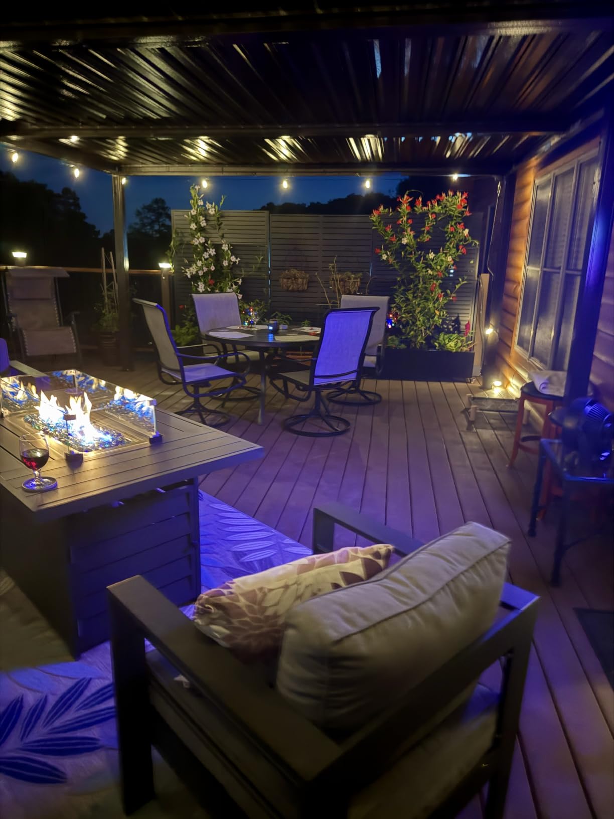 Domi Louvered Pergola 10x20, Outdoor Metal Pergola, Light Grey customer photo 1