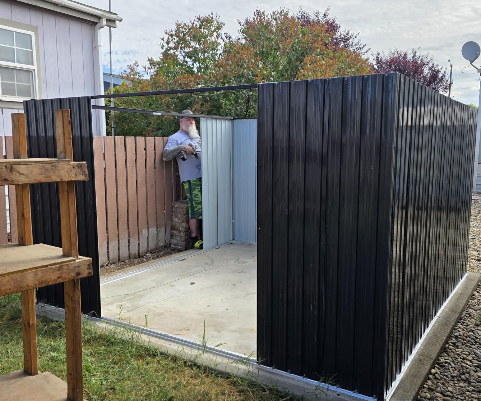 UDPATIO Outdoor Resin Storage Shed 6x4 FT Weatherproof with Floor, Grey customer photo 1