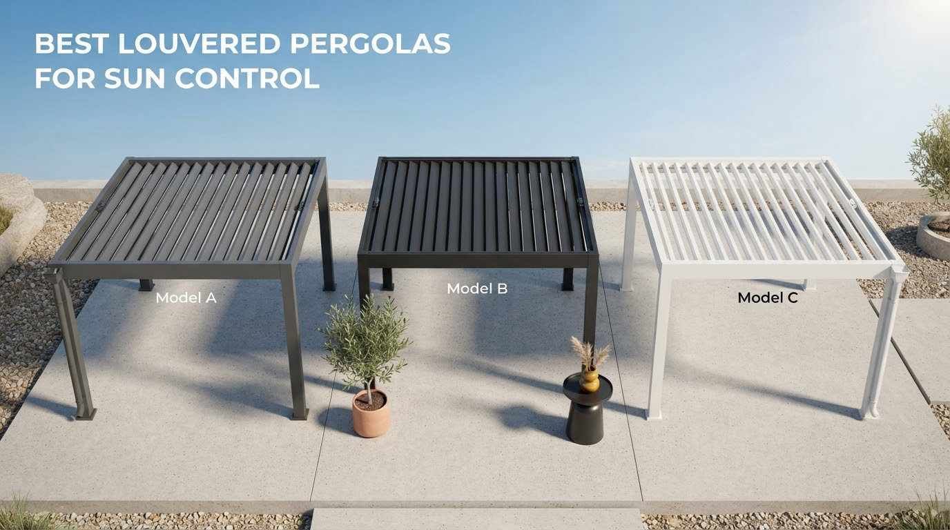 best louvered pergolas for sun control