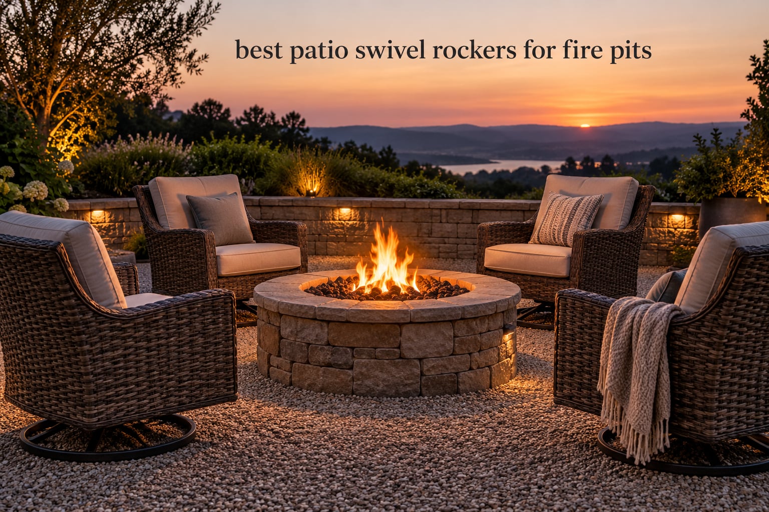 best patio swivel rockers for fire pits
