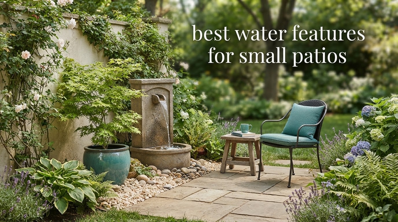 best water features for small patios
