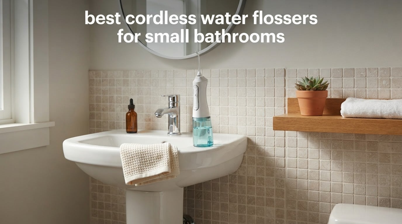 best cordless water flossers for small bathrooms