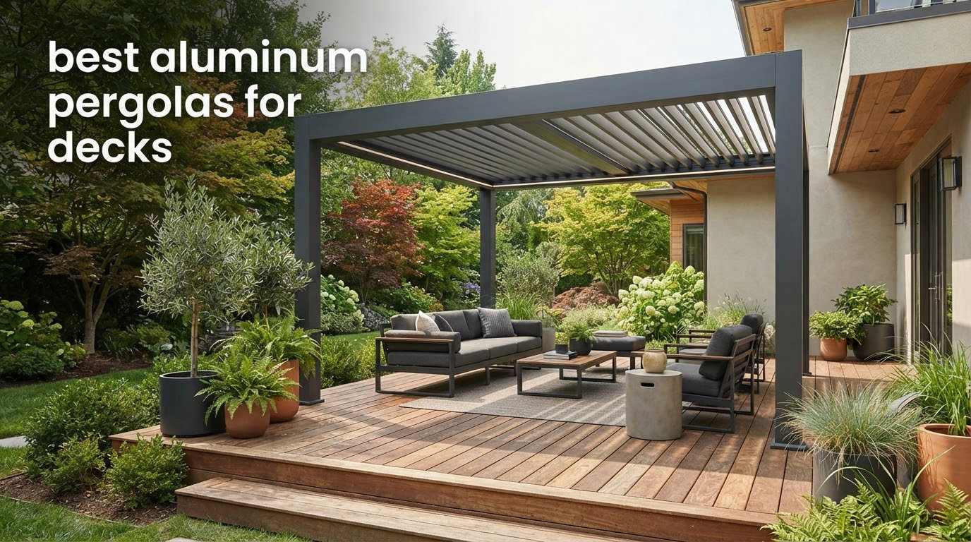 best aluminum pergolas for decks
