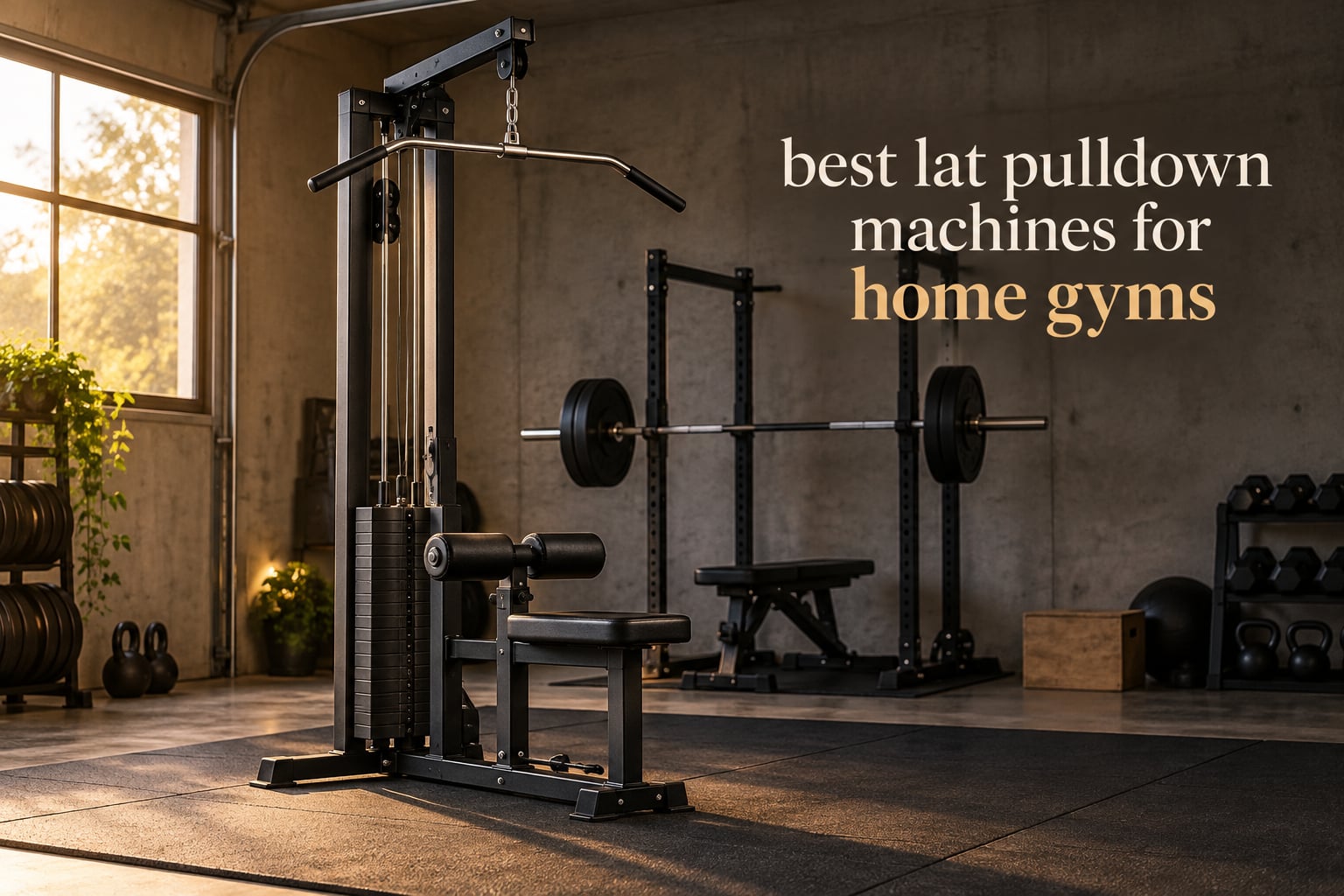 best lat pulldown machines for home gyms
