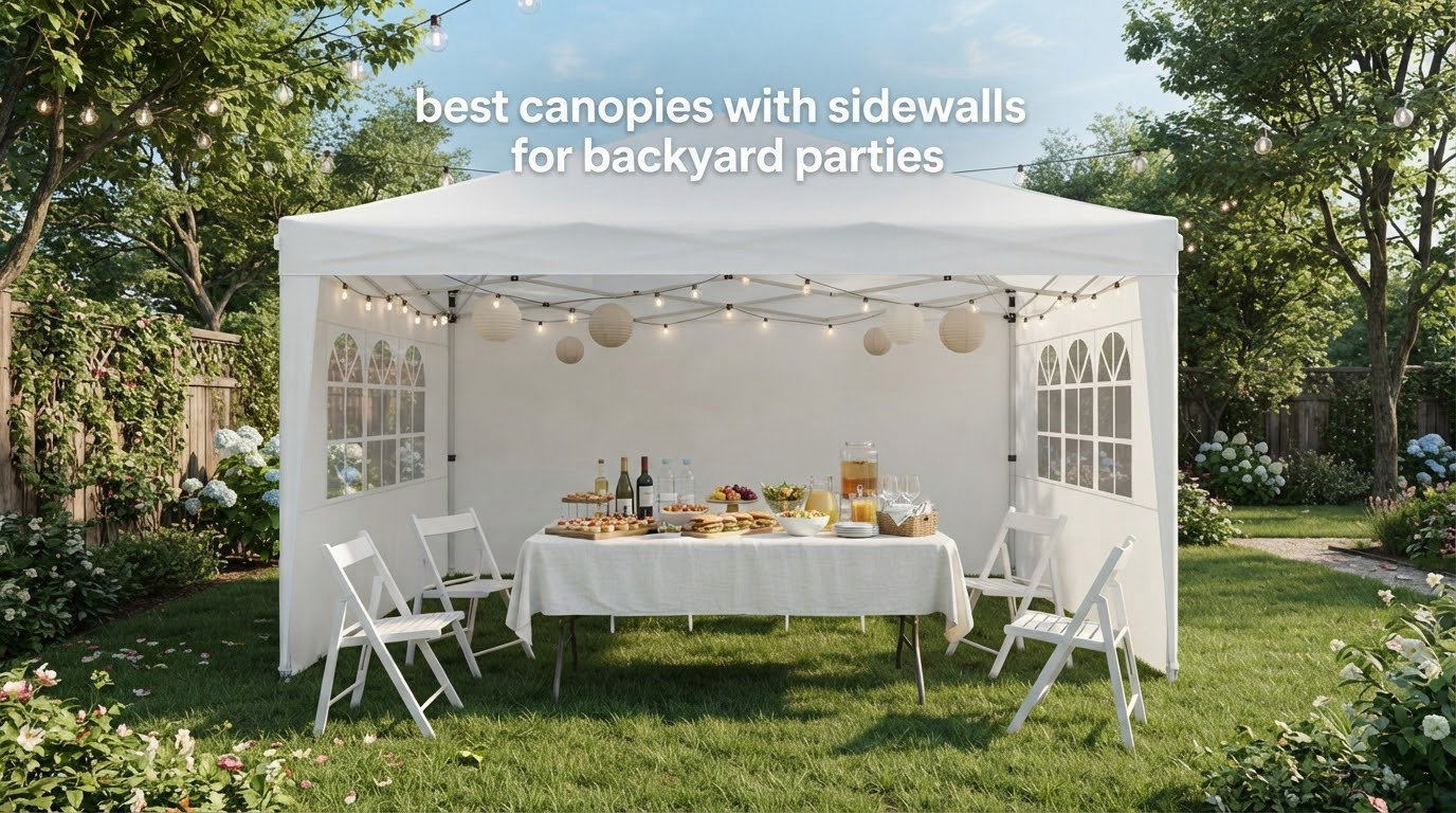 best canopies with sidewalls for backyard parties