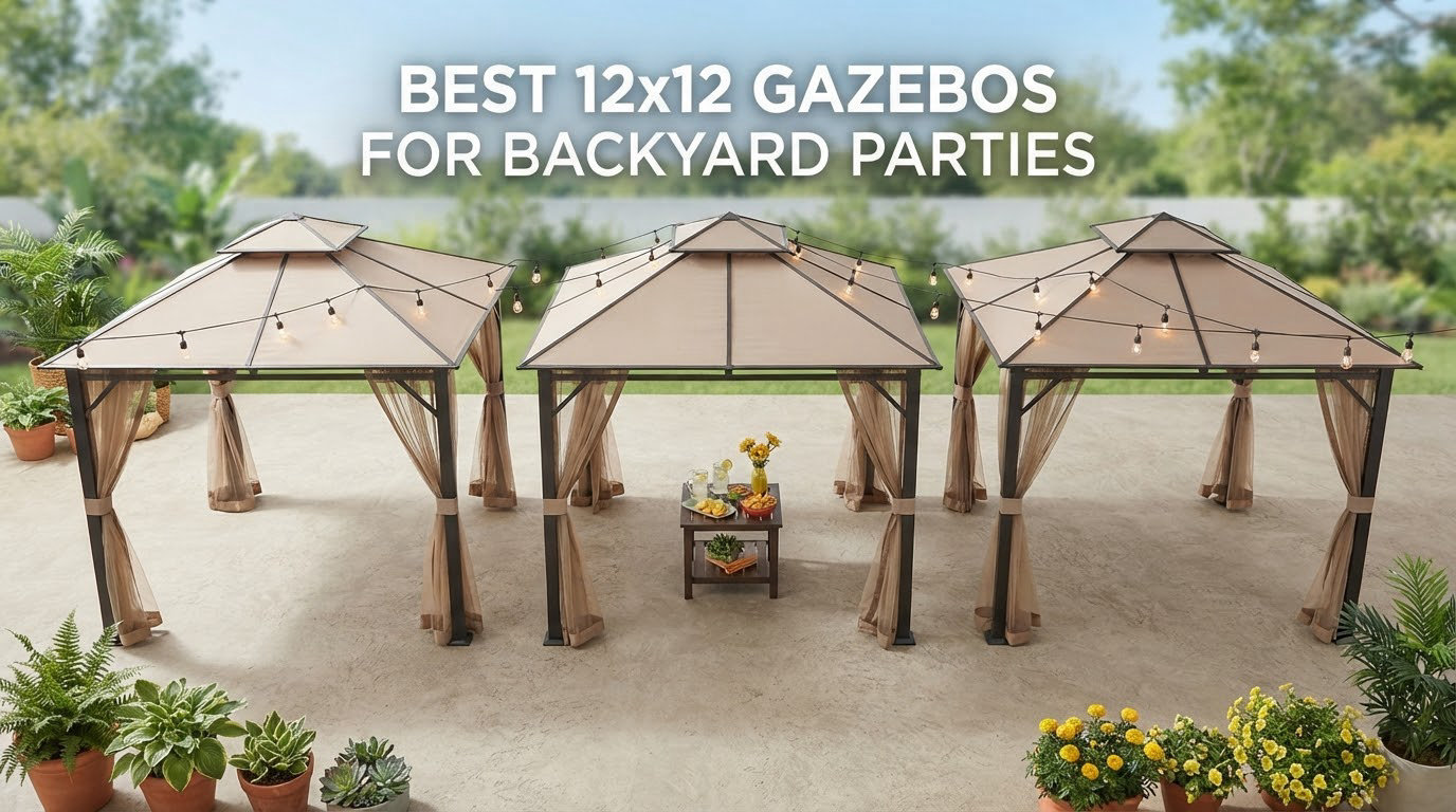 best 12x12 gazebos for backyard parties