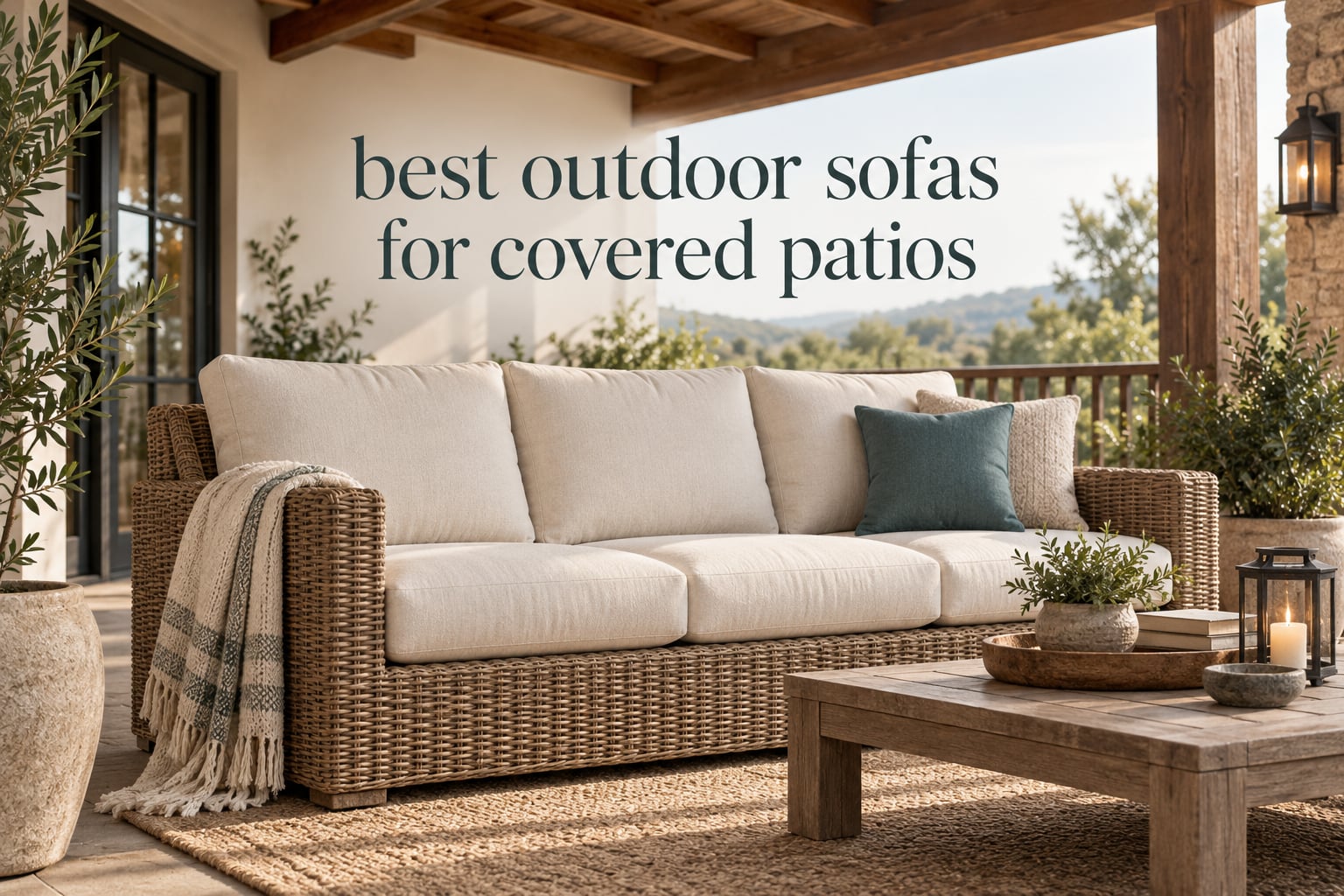 best outdoor sofas for covered patios
