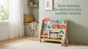best nursery bookshelves for toddler rooms