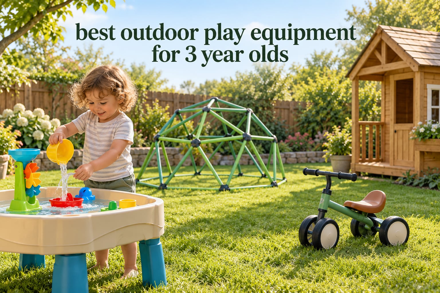 best outdoor play equipment for 3 year olds