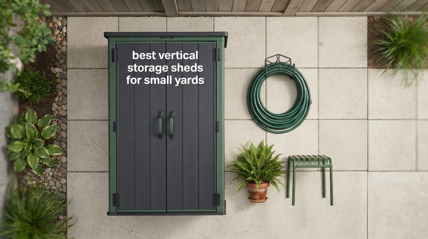 best vertical storage sheds for small yards