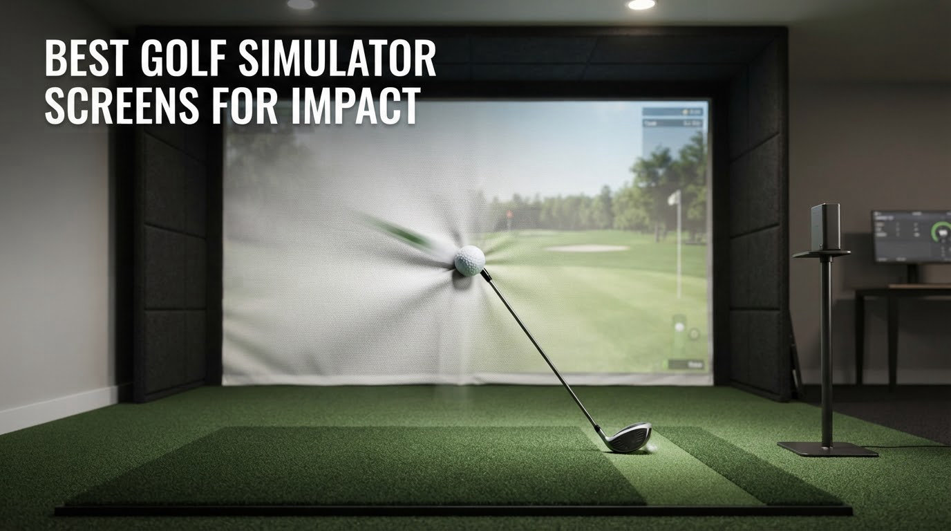 best golf simulator screens for impact