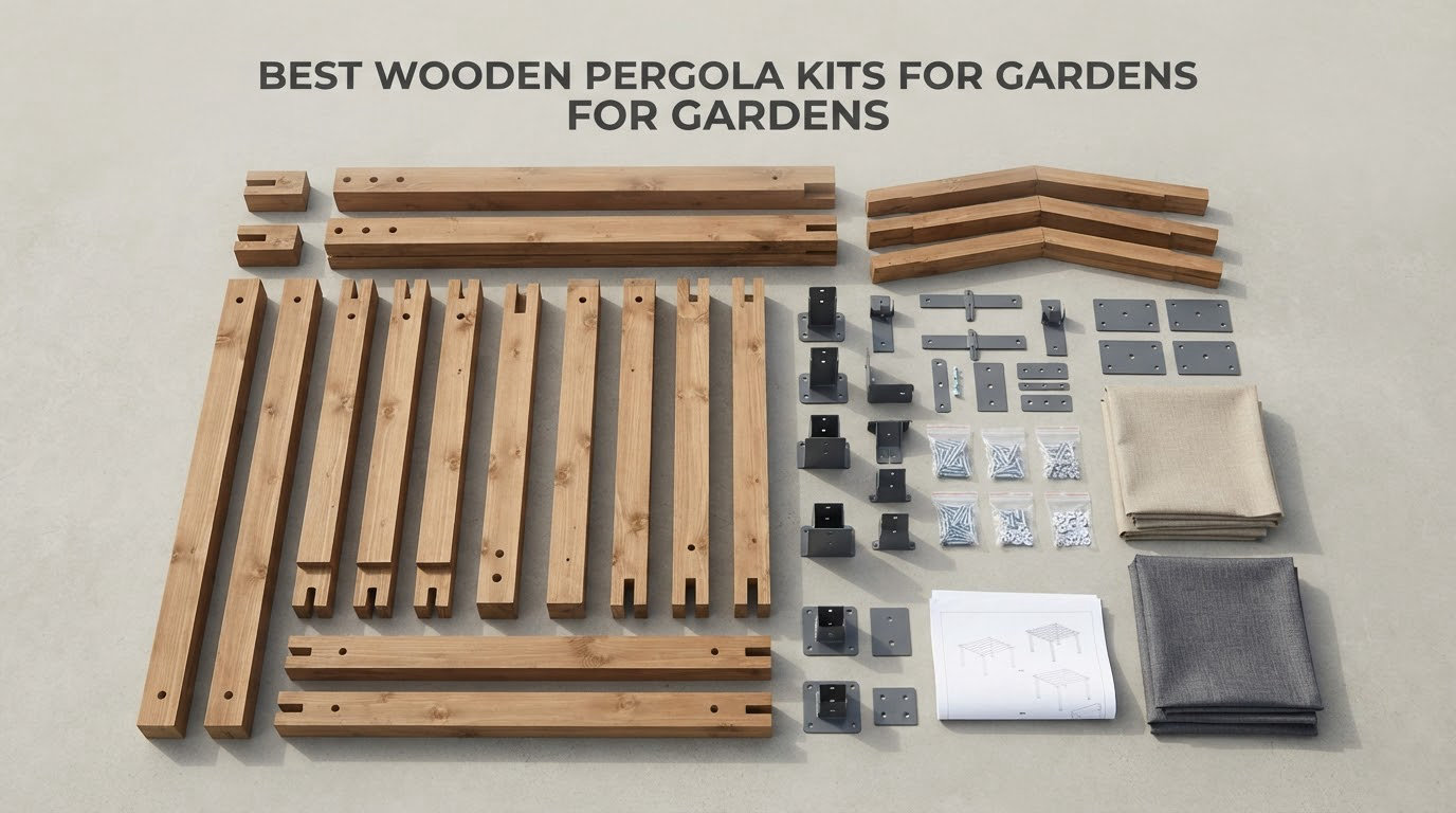 best wooden pergola kits for gardens