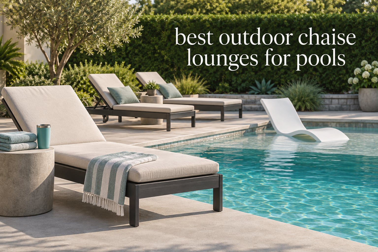 best outdoor chaise lounges for pools