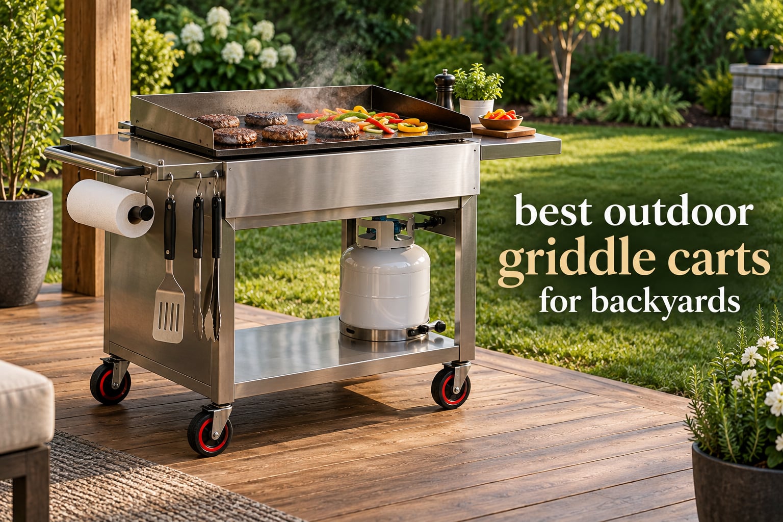 best outdoor griddle carts for backyards