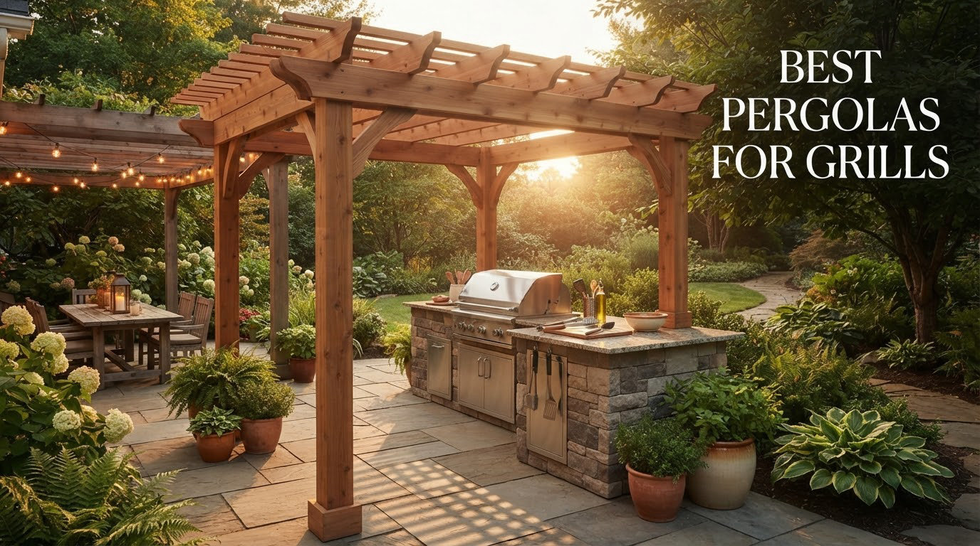 best pergolas for grills